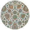 Piper Looms Chantille Global ACN2187 Coral Machine Washable Area Rug Round Main Image
