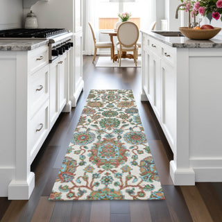 Piper Looms Chantille Global ACN2187 Coral Machine Washable Area Rug Runner Lifestyle Image Feature