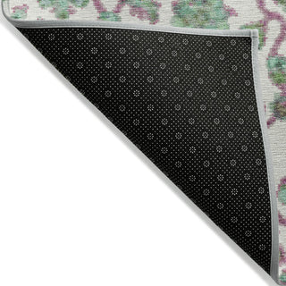 Piper Looms Chantille Global ACN2187 Mint Machine Washable Area Rug Backing Image