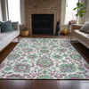 Piper Looms Chantille Global ACN2187 Mint Machine Washable Area Rug Lifestyle Image Feature