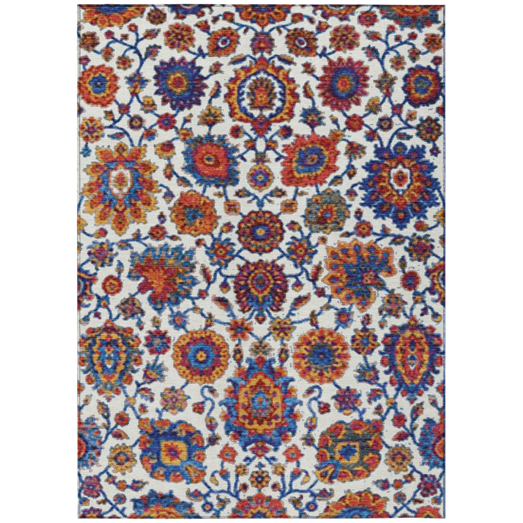 Piper Looms Chantille Global ACN2187 Red Machine Washable Area Rug main image