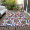 Piper Looms Chantille Global ACN2187 Red Machine Washable Area Rug Outdoor Lifestyle Image Feature