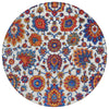 Piper Looms Chantille Global ACN2187 Red Machine Washable Area Rug Round Main Image