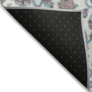 Piper Looms Chantille Global ACN2187 Teal Machine Washable Area Rug Backing Image