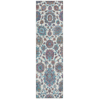 Piper Looms Chantille Global ACN2187 Teal Machine Washable Area Rug Runner Main Image