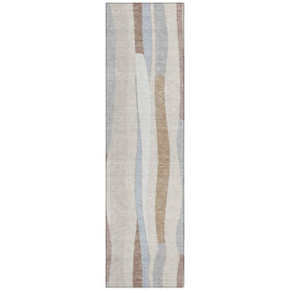 Piper Looms Chantille Stripes ACN2188 Beige Machine Washable Area Rug Runner Main Image
