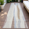 Piper Looms Chantille Stripes ACN2188 Beige Machine Washable Area Rug Runner Outdoor Lifestyle Image Feature