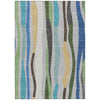 Piper Looms Chantille Stripes ACN2188 Green Machine Washable Area Rug main image