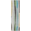 Piper Looms Chantille Stripes ACN2188 Green Machine Washable Area Rug Runner Main Image