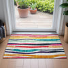 Piper Looms Chantille Stripes ACN2188 Ivory Machine Washable Area Rug Scatter Lifestyle Image Feature
