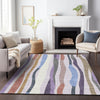 Piper Looms Chantille Stripes ACN2188 Lavender Machine Washable Area Rug Lifestyle Image Feature