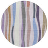 Piper Looms Chantille Stripes ACN2188 Lavender Machine Washable Area Rug Round Main Image