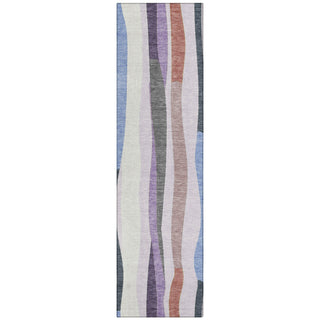 Piper Looms Chantille Stripes ACN2188 Lavender Machine Washable Area Rug Runner Main Image