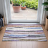 Piper Looms Chantille Stripes ACN2188 Lavender Machine Washable Area Rug Scatter Lifestyle Image Feature