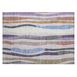 Piper Looms Chantille Stripes ACN2188 Lavender Machine Washable Area Rug Scatter Main Image