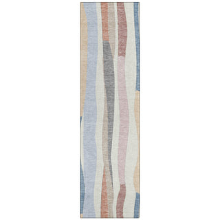 Piper Looms Chantille Stripes ACN2188 Pearl Machine Washable Area Rug Runner Main Image