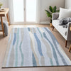 Piper Looms Chantille Stripes ACN2188 Sky Machine Washable Area Rug Lifestyle Image Feature