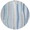 Piper Looms Chantille Stripes ACN2188 Sky Machine Washable Area Rug Round Main Image