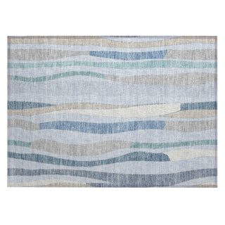 Piper Looms Chantille Stripes ACN2188 Sky Machine Washable Area Rug Scatter Main Image