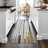 Piper Looms Chantille Geometric ACN2189 Black Machine Washable Area Rug Runner Lifestyle Image Feature