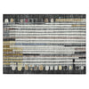 Piper Looms Chantille Geometric ACN2189 Black Machine Washable Area Rug Scatter Main Image