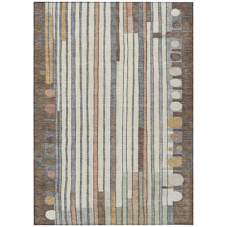 Piper Looms Chantille Geometric ACN2189 Brown Machine Washable Area Rug main image