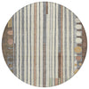 Piper Looms Chantille Geometric ACN2189 Brown Machine Washable Area Rug Round Main Image