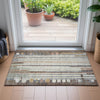 Piper Looms Chantille Geometric ACN2189 Brown Machine Washable Area Rug Scatter Lifestyle Image Feature