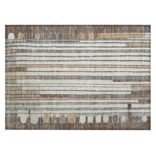 Piper Looms Chantille Geometric ACN2189 Brown Machine Washable Area Rug Scatter Main Image