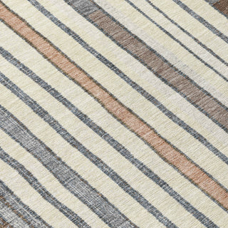 Piper Looms Chantille Geometric ACN2189 Brown Machine Washable Area Rug Swatch Image