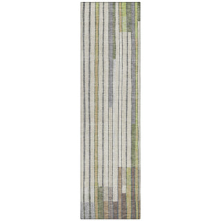 Piper Looms Chantille Geometric ACN2189 Olive Machine Washable Area Rug Runner Main Image