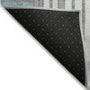 Piper Looms Chantille Geometric ACN2189 Teal Machine Washable Area Rug Backing Image
