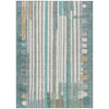 Piper Looms Chantille Geometric ACN2189 Teal Machine Washable Area Rug main image