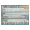 Piper Looms Chantille Geometric ACN2189 Teal Machine Washable Area Rug Scatter Main Image