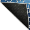 Piper Looms Chantille Geometric ACN2190 Blue Machine Washable Area Rug Backing Image