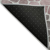 Piper Looms Chantille Geometric ACN2190 Blush Machine Washable Area Rug Backing Image