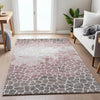 Piper Looms Chantille Geometric ACN2190 Blush Machine Washable Area Rug Lifestyle Image Feature