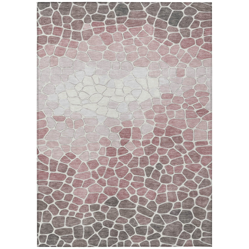 Piper Looms Chantille Geometric ACN2190 Blush Machine Washable Area Rug main image
