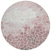 Piper Looms Chantille Geometric ACN2190 Blush Machine Washable Area Rug Round Main Image
