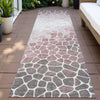 Piper Looms Chantille Geometric ACN2190 Blush Machine Washable Area Rug Runner Outdoor Lifestyle Image Feature