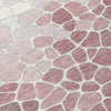 Piper Looms Chantille Geometric ACN2190 Blush Machine Washable Area Rug Swatch Image