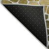 Piper Looms Chantille Geometric ACN2190 Gold Machine Washable Area Rug Backing Image