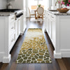 Piper Looms Chantille Geometric ACN2190 Gold Machine Washable Area Rug Runner Lifestyle Image Feature