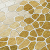 Piper Looms Chantille Geometric ACN2190 Gold Machine Washable Area Rug Swatch Image