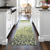Piper Looms Chantille Geometric ACN2190 Green Machine Washable Area Rug Runner Lifestyle Image Feature