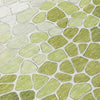 Piper Looms Chantille Geometric ACN2190 Green Machine Washable Area Rug Swatch Image