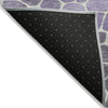 Piper Looms Chantille Geometric ACN2190 Purple Machine Washable Area Rug Backing Image