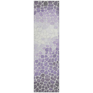 Piper Looms Chantille Geometric ACN2190 Purple Machine Washable Area Rug Runner Main Image
