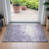 Piper Looms Chantille Geometric ACN2190 Purple Machine Washable Area Rug Scatter Lifestyle Image Feature