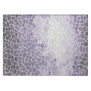 Piper Looms Chantille Geometric ACN2190 Purple Machine Washable Area Rug Scatter Main Image
